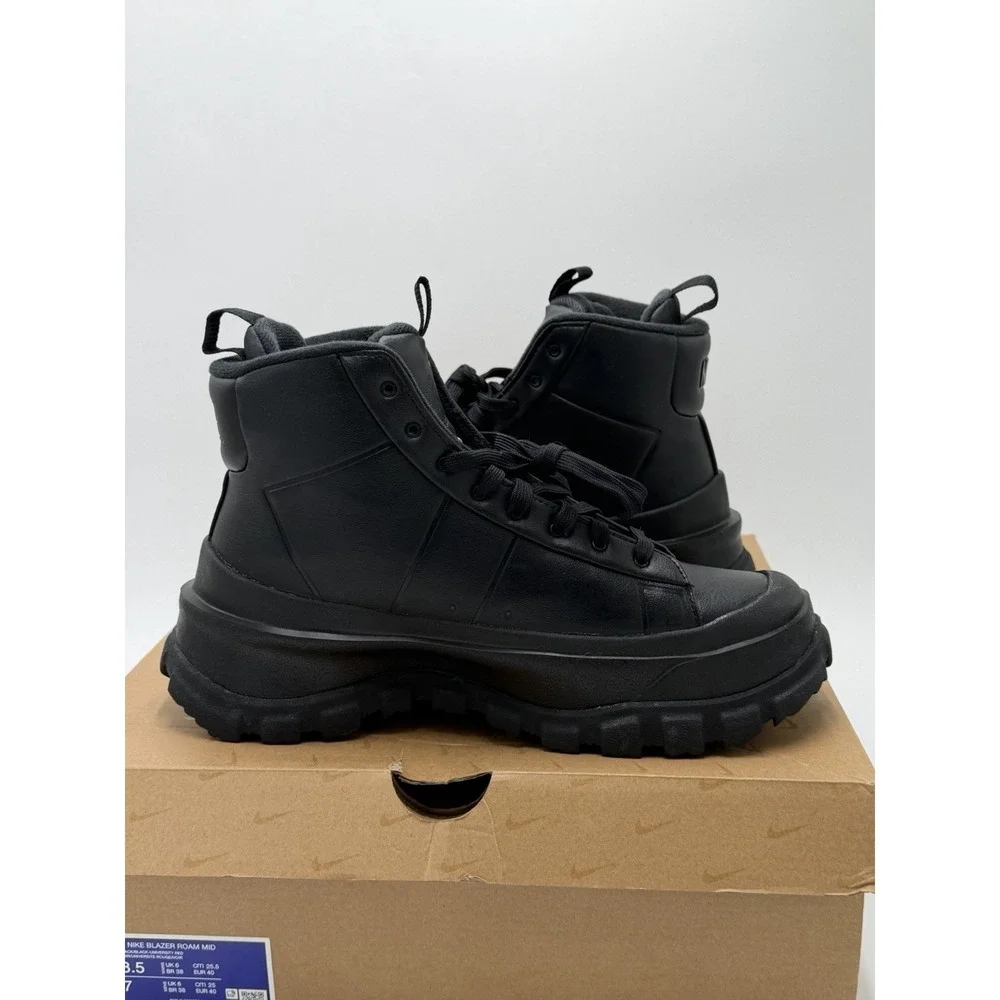 Nike Blazer Roam Mid Women's Size 9 Black Combat Boots Shoes NWB No Lid